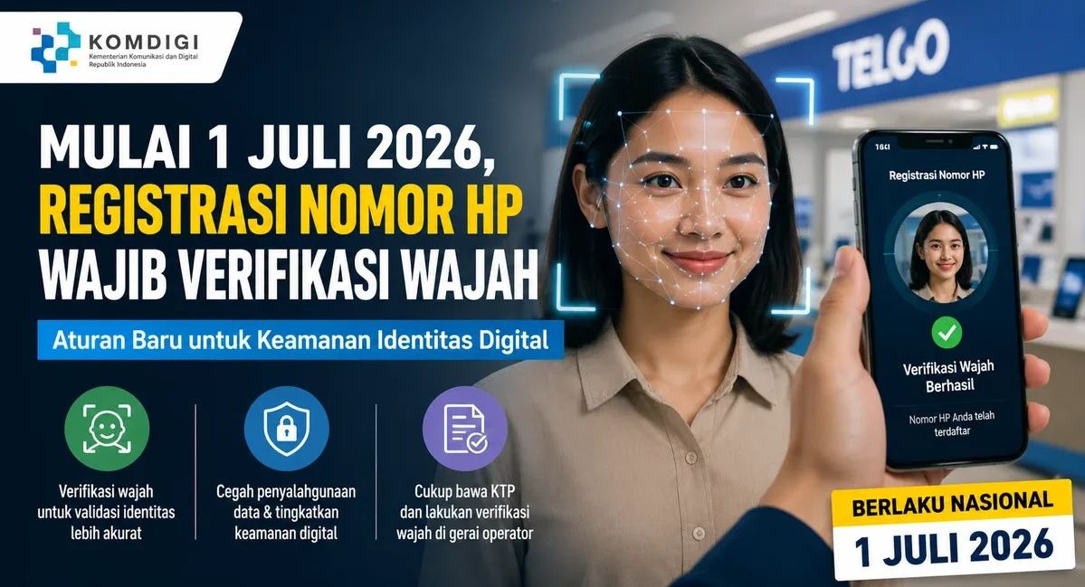 Mulai 1 Juli, Beli SIM Card Baru Wajib Scan Wajah: Akhirnya Penipuan Rp9,5 Triliun Bisa Diblokir?